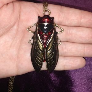 Cicada necklace.
